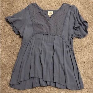 Knox Rose Slate Blue Top